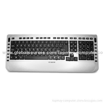 Multimedia Keyboard with PS/2 or USB Connection Port, Measures 461 x 189 x 23mm
